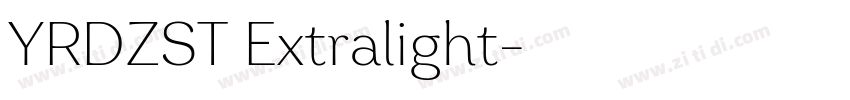 YRDZST Extralight字体转换 YRDZST Extralight字体转换